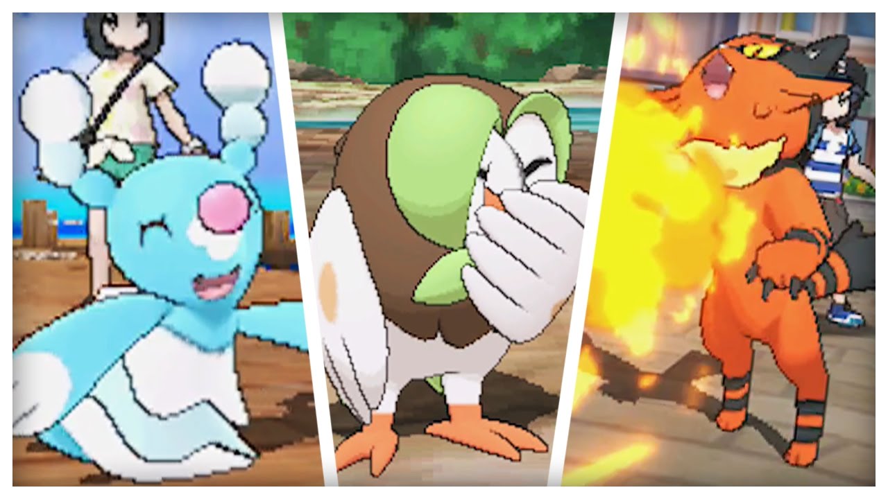 STARTER EVOLUTIONS REVEALED + BRAND NEW GAMEPLAY!! - Pokémon Sun and Moon