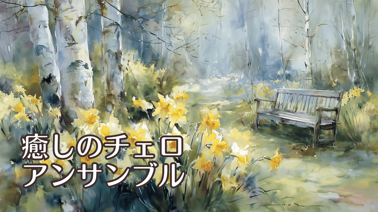 【1/fゆらぎ】春のイングリッシュガーデンで心を整える | Calm Your Mind with Spring Garden & Cello Ensemble