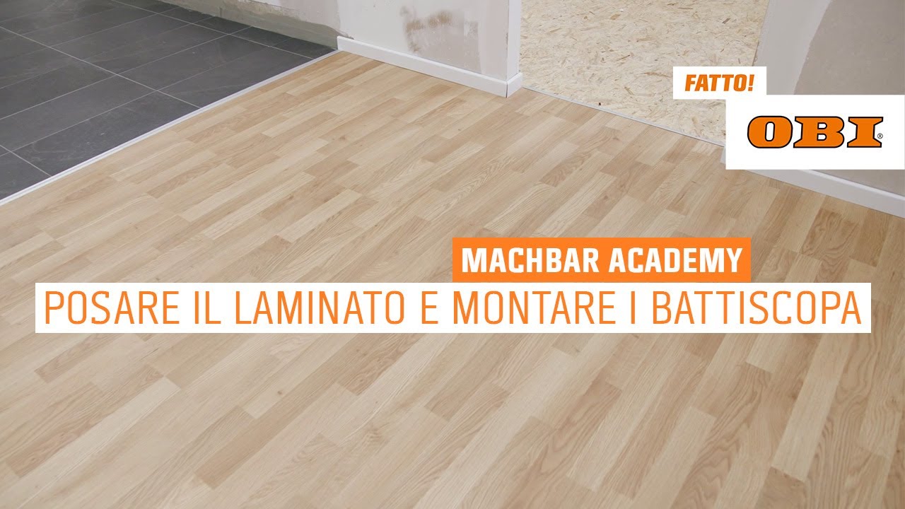 Posare il laminato e montare i battiscopa | OBI