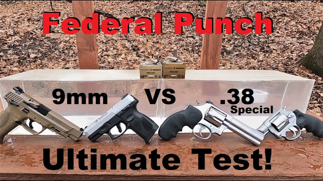 Federal Punch 9 мм против .38 Special ULTIMATE Test