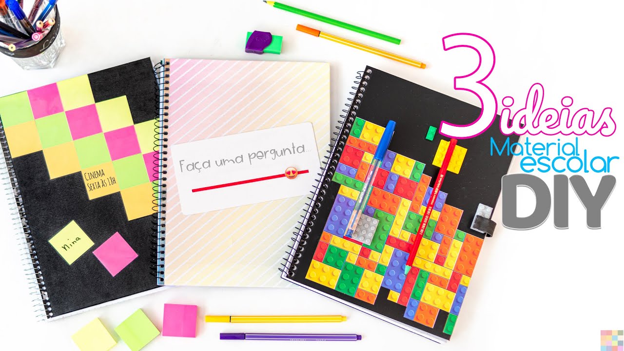 Caderno Criativo | 3 ideias DIY