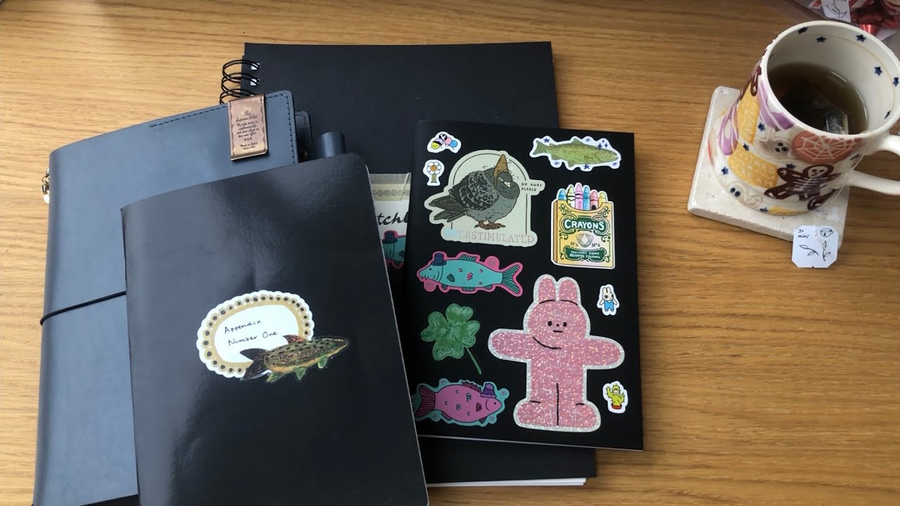 2025 Journal and Sketchbook setup - Techo Kaigi for drawing, commonplacing, planning and journaling