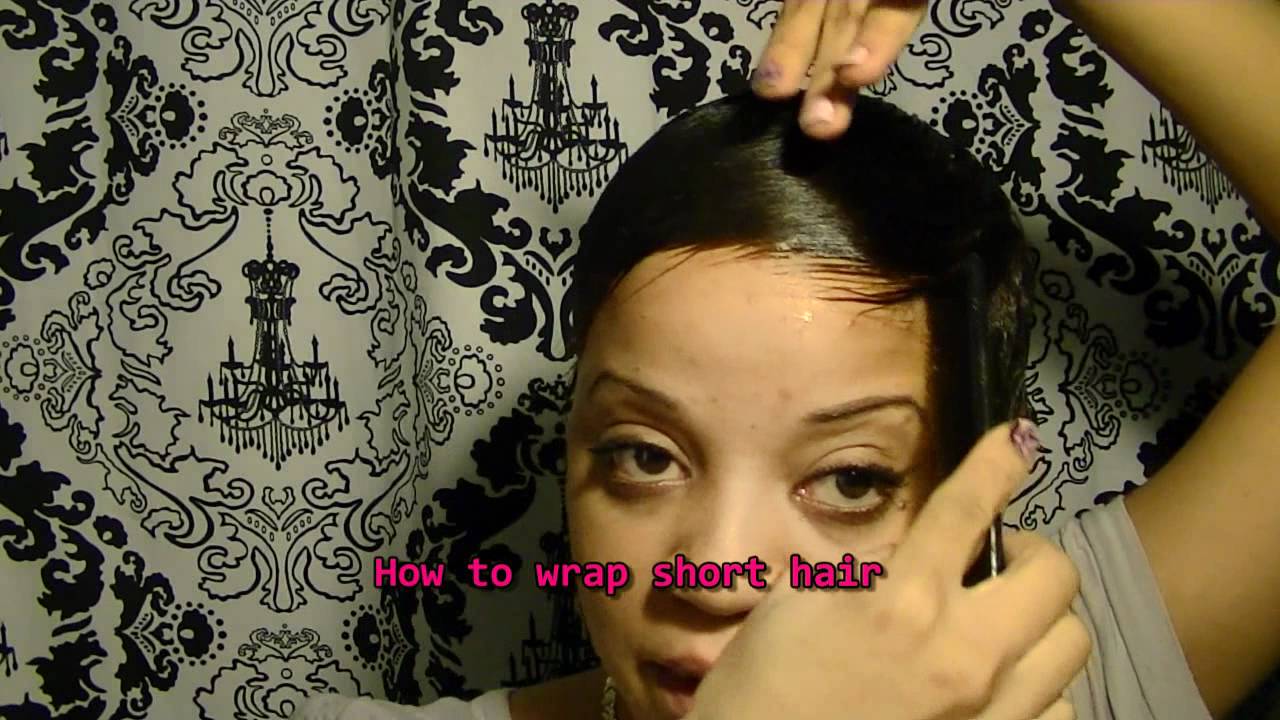 Wrapping short  hair