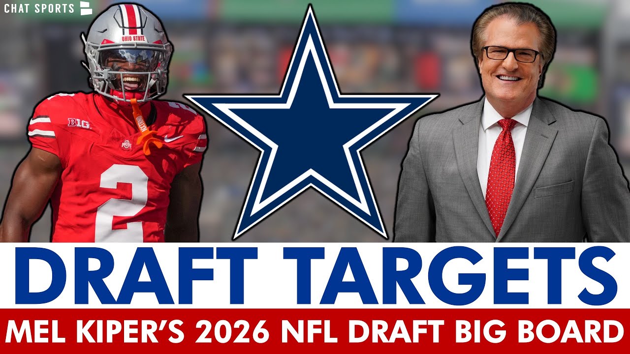 Dallas Cowboys Draft Targets From ESPN&rsquo;s Mel Kiper&rsquo;s NEW 2026 NFL Draft Big Board