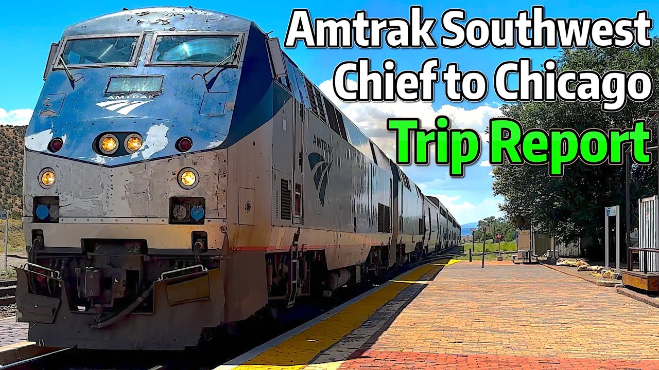 ⁴ᴷ⁶⁰ TRIP REPORT - Riding Amtrak's Southwest Chief Sleeper Train to Chicago