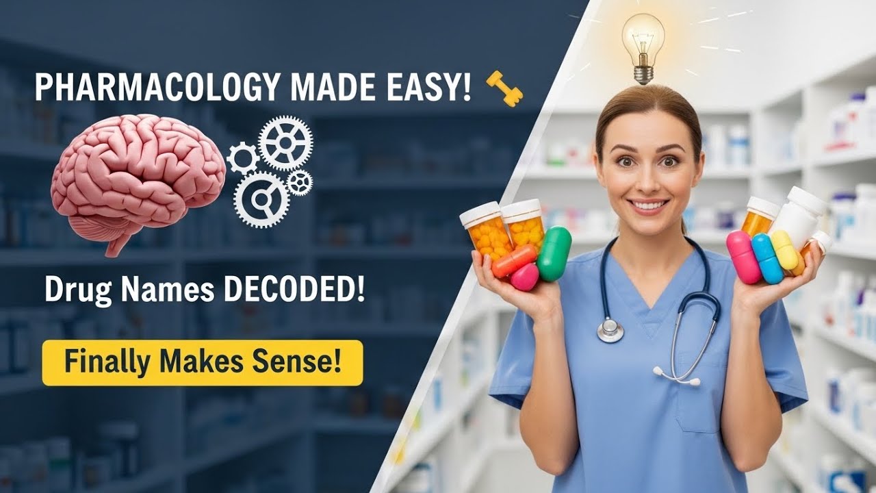 PHARMACOLOGY MADE EASY | Complete Nursing Guide + Drug Suffix Cheat Codes #seo 