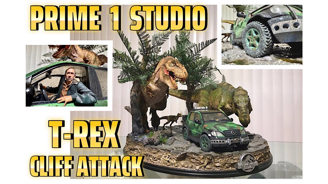 Prime 1 Studio proudly presents T-REX CLIFF ATTACK BONUS VERSION from THE LOST WORLD: JURASSIC PARK