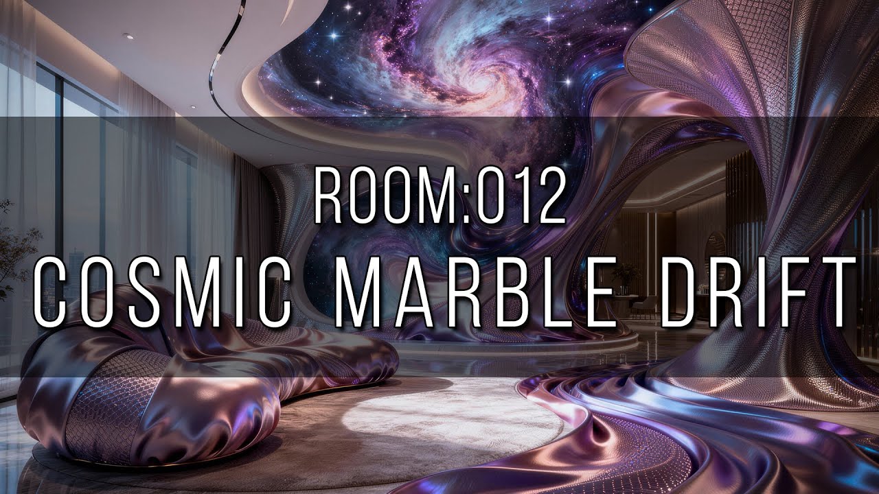 ROOM 012: Cosmic Marble Drift | Бесконечный фокус & Нейронный поток [4K UHD]