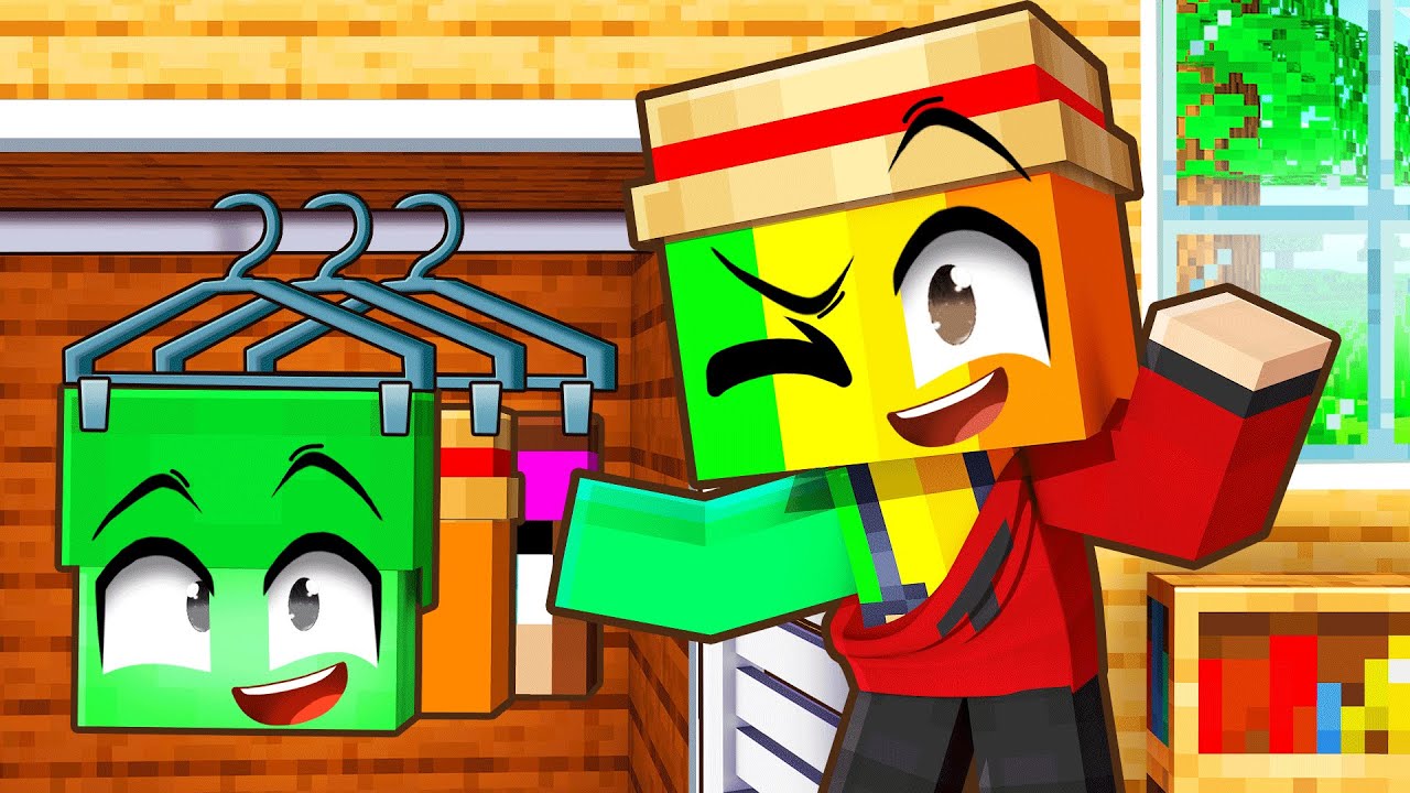 Minecraft mais je me TRANSFORME en Youtubeur sur Minecraft !