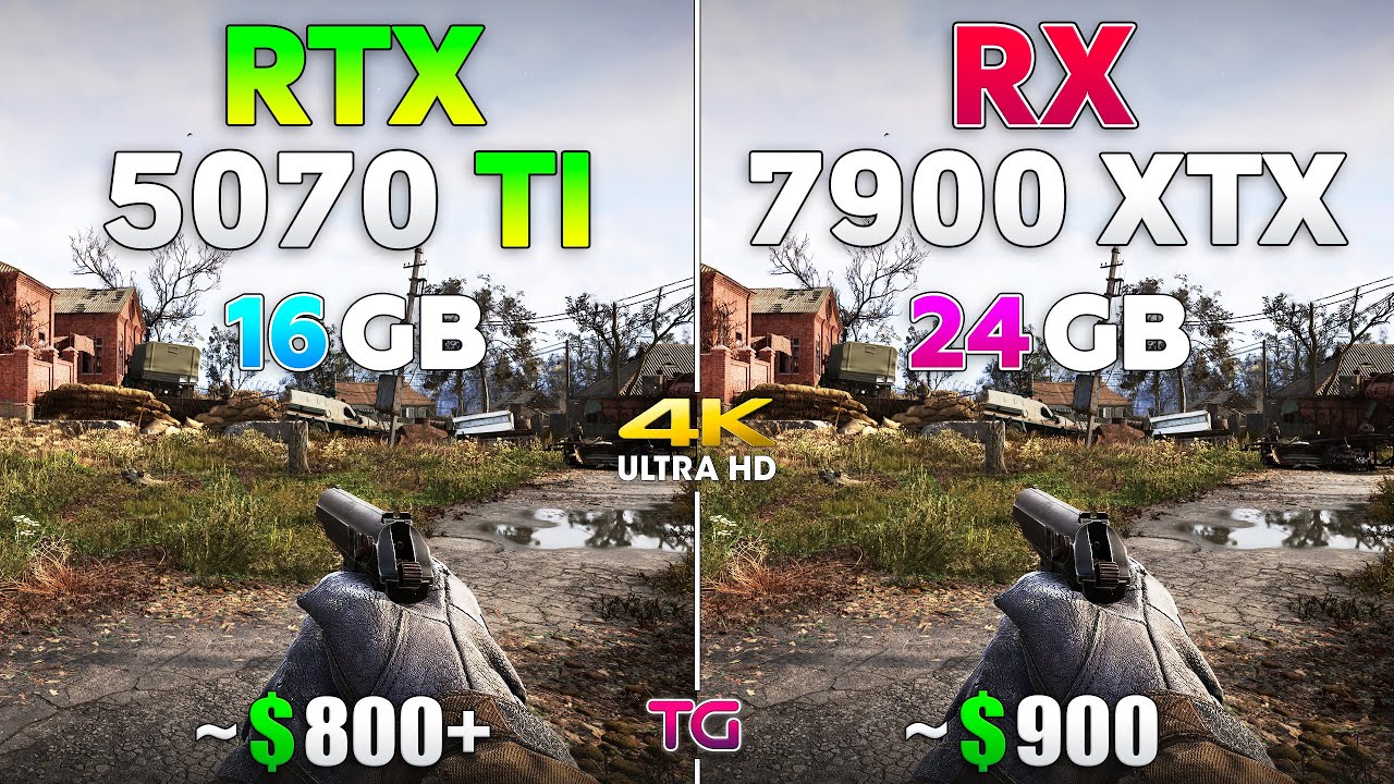 RTX 5070 Ti vs RX 7900 XTX - Test in 10 Games