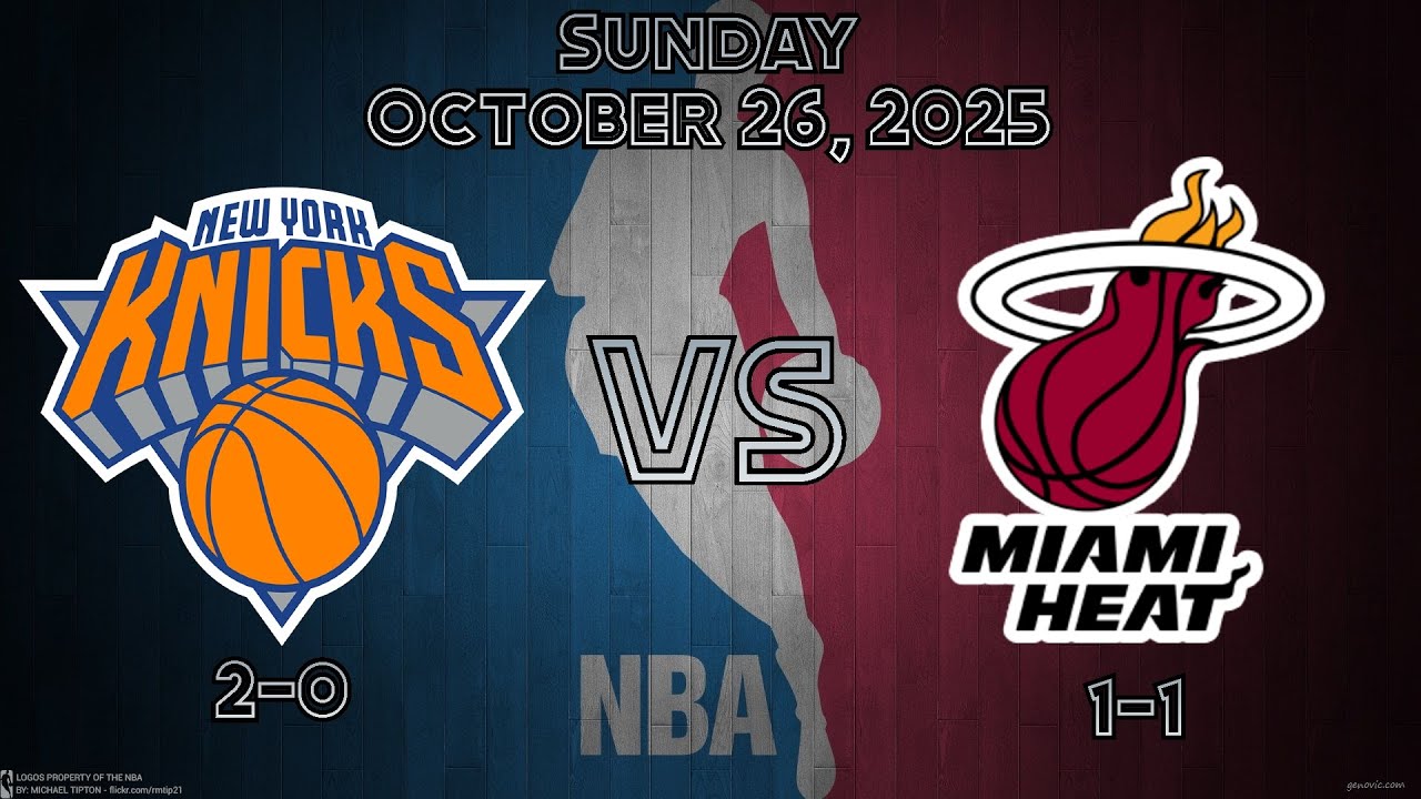 New York Knicks @ Miami Heat | Game 3 | October 26, 2025