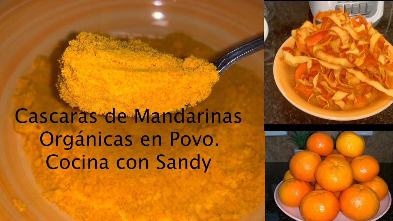 Polvo de Cascaras de🍊Mandarina Organica