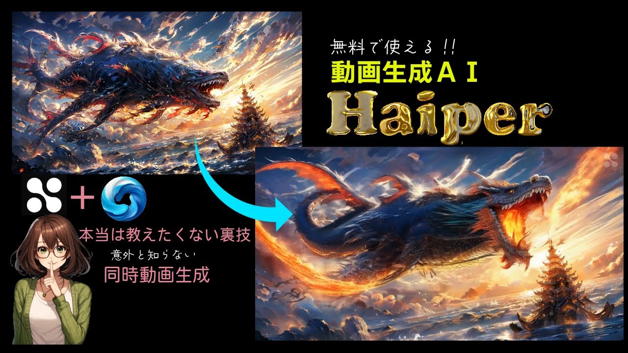 【無料で使える】動画生成AI★Haiperの使い方、意外と知らない同時動画生成方法