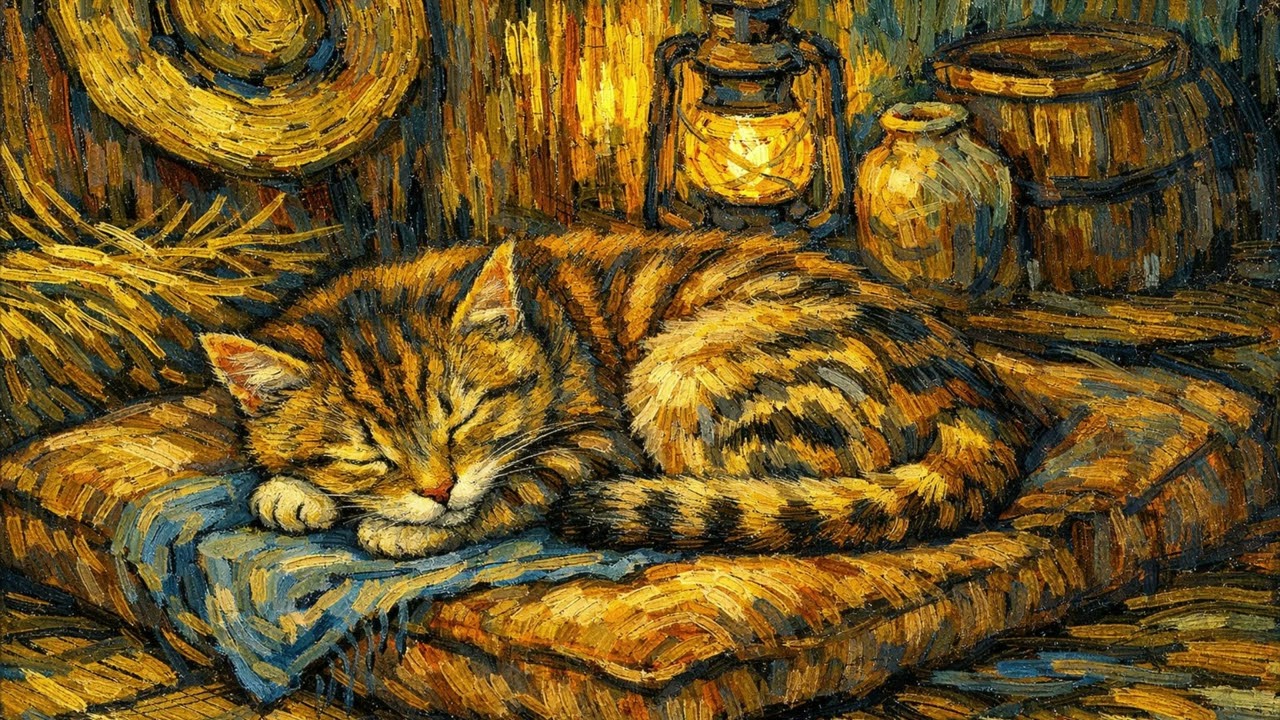Wallpaper Sleeping Cat