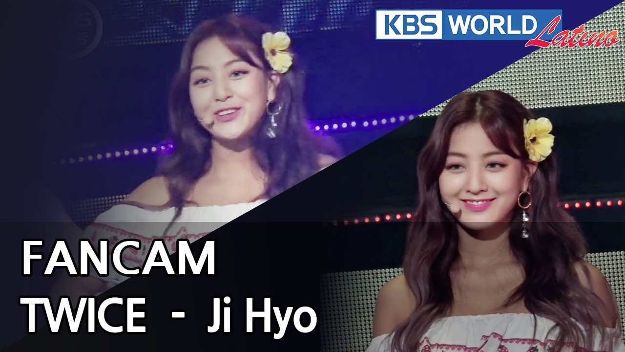 [FOCUSED] TWICE's Jihyo - Dance The Night Away [Music Bank / 2018.07.20]