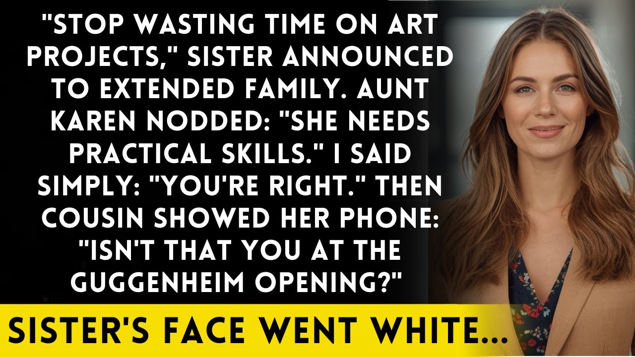 Sister Called My Art 'Waste of Time' - Until She Saw the Museum Exhibition