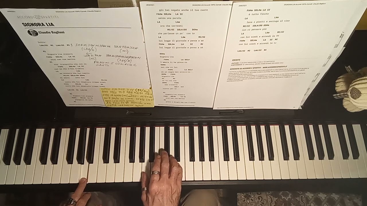 tutorial pianoforte signora Lia baglioni