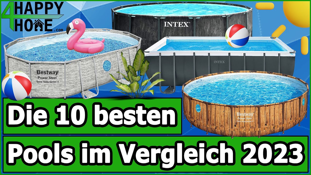 Pool Vergleich für 2024 ☀️ Die 10 besten Bestway- und Intex Pools im Vergleich [3 Preisklassen]