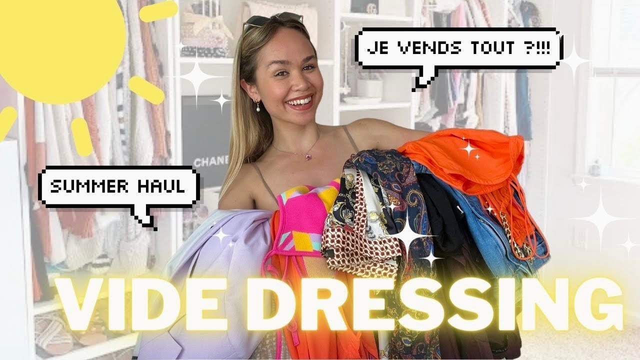 JE TRIE (ENCORE) MON DRESSING ☀️ VIDE DRESSING &Eacute;T&Eacute; 2022 VINTED