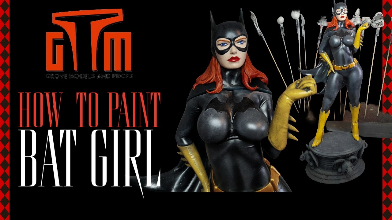 Full Paint up of Bat Girl