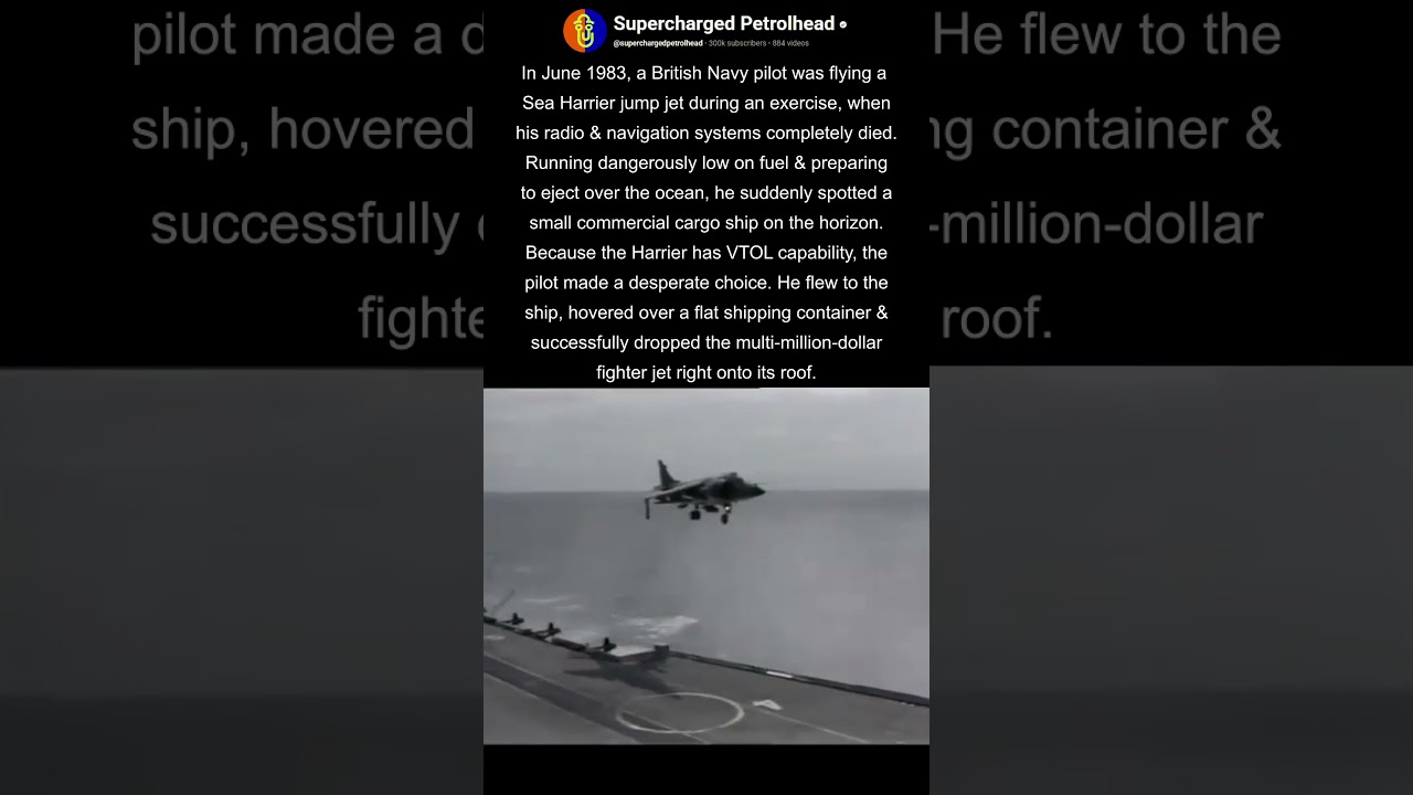 The jet that landed on a cargo ship