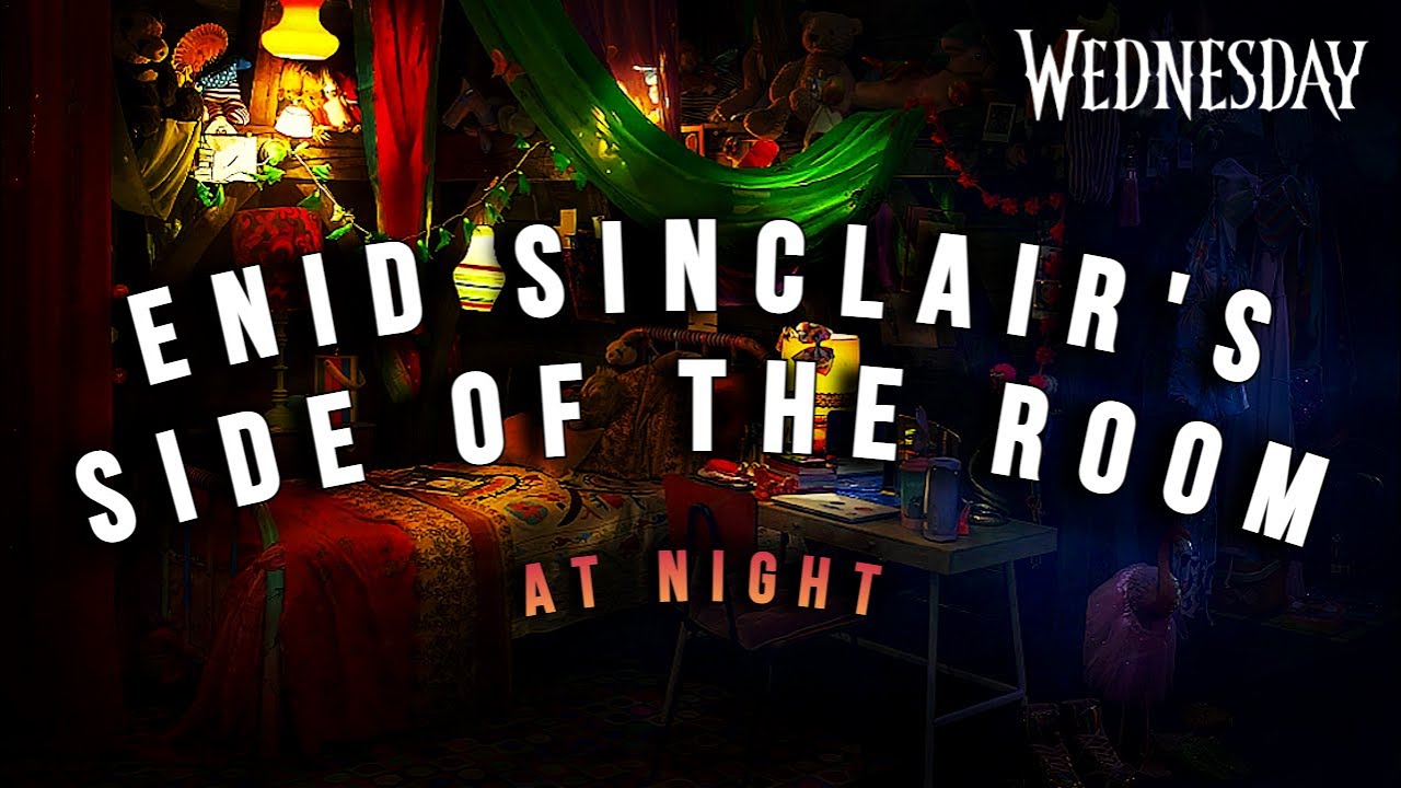 Enid Sinclair's side of the room 🐺 Wednesday 🖤 | Keyboard, writing, music