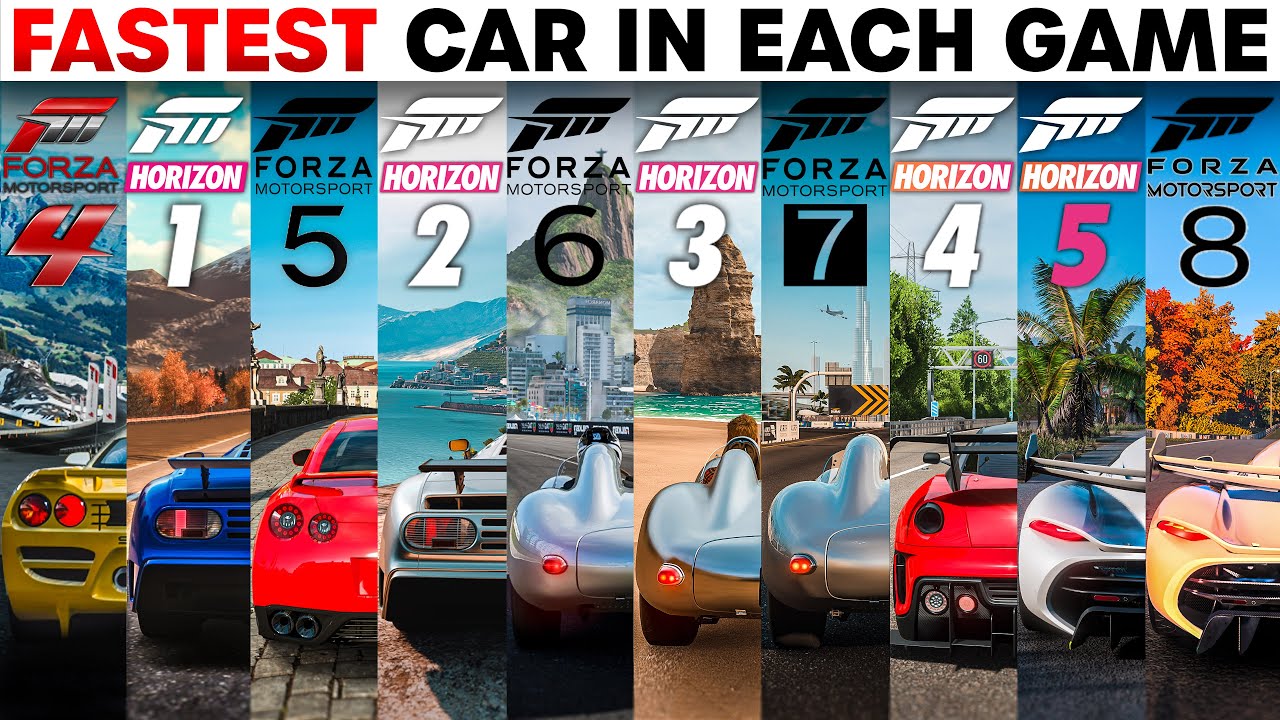 The Fastest Car in Every Modern Forza Game | How Much Faster Have Cars Become? (2011-2024)