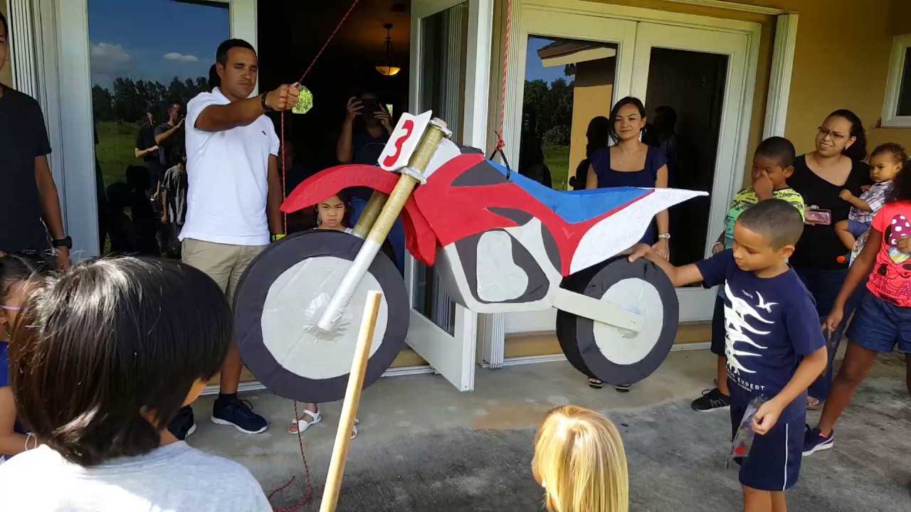 World Coolest Pinata in the shape of Dirt Bike