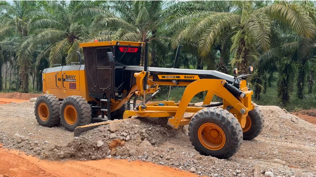 เกรดเดอร์คันใหญ่20ตัน SANY ล้มกองเกลี่ยหินผุ