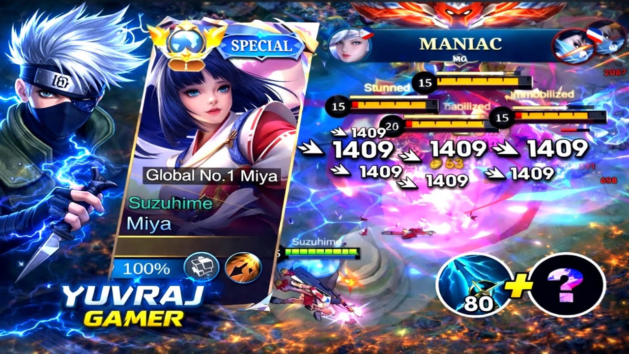 Miya Maniac Global No.1 🔥 Moba Legends 5v5 Part 10