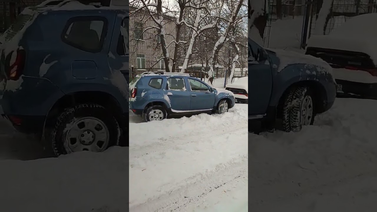 Работа полного привода на Duster #2023 #shorts #shortvideo #winter #drifts #offroad #сугробы #4x4