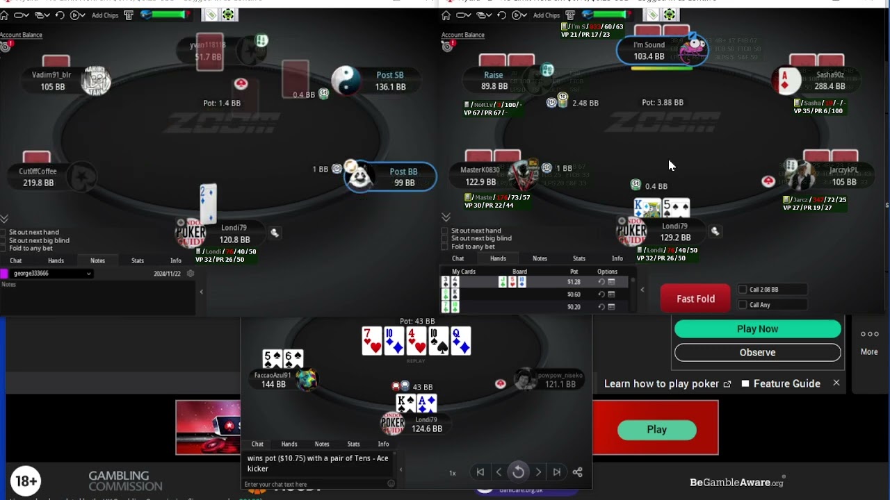 25NL Play & Explain on Pokerstars Zoom