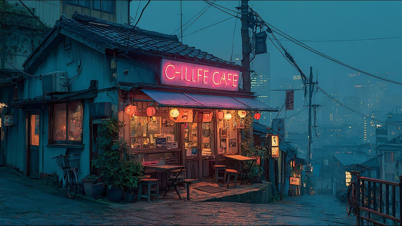90s Rainy Study Lofi 📚 Chillhop Ambience for Late Night Focus | 12 Hours