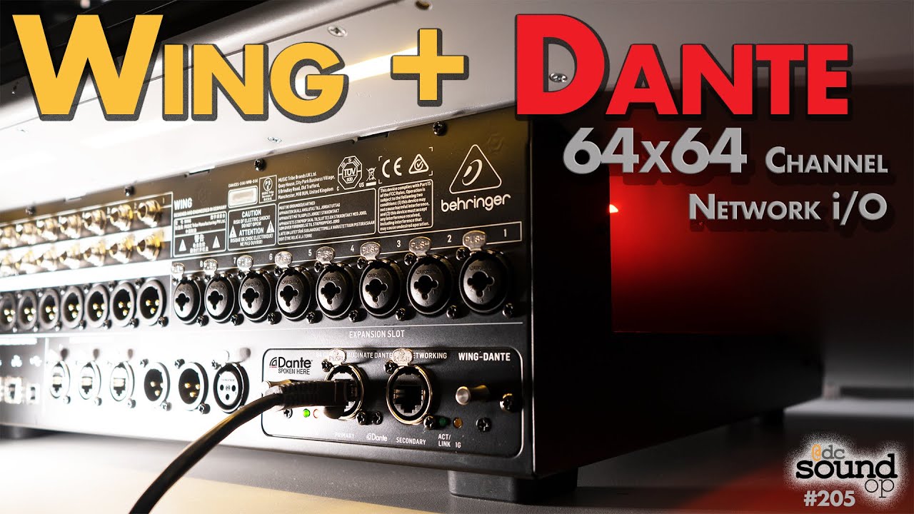 Behringer Wing | Dante Network Expansion Card - 64x64 Audinate Brooklyn 2 Upgrade