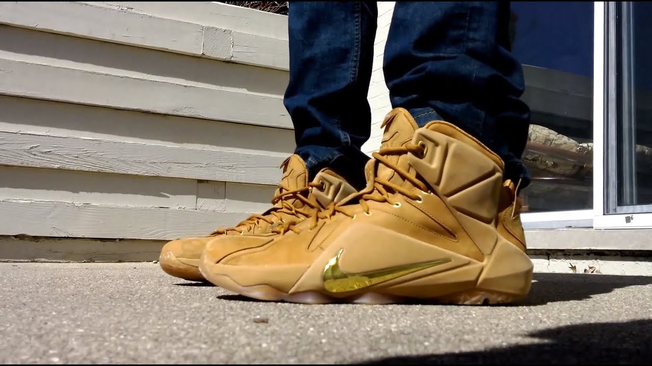 NIKE LEBRON 12 XII EXT WHEAT ON FOOT HD 12th Generation