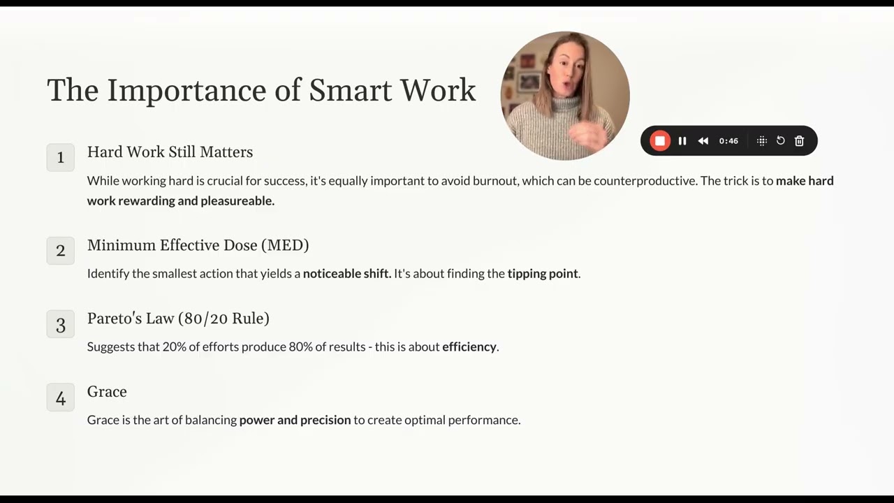 HS4 - Stop Overworking: 4 Rules for Maximum Performance Efficiency (MED & 80/20)