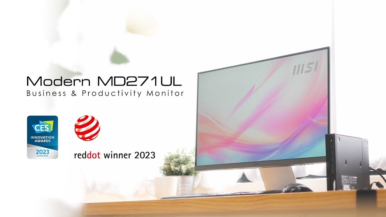 Modern MD271UL   Elegantly Crafted with Vibrancy    Business & Productivity Monitor   MSI