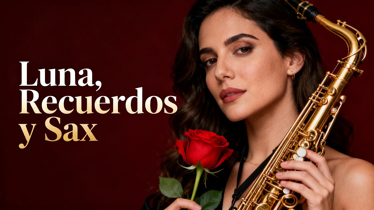 🎷 Luna, Recuerdos y Sax EN VIVO 🔴 Boleros Latinos para Pensar en el Amor