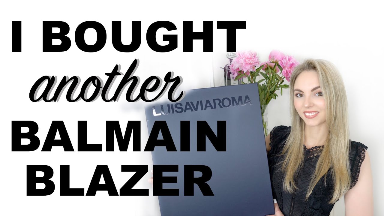 I BOUGHT ANOTHER BALMAIN BLAZER || UNBOXING + TRY ON