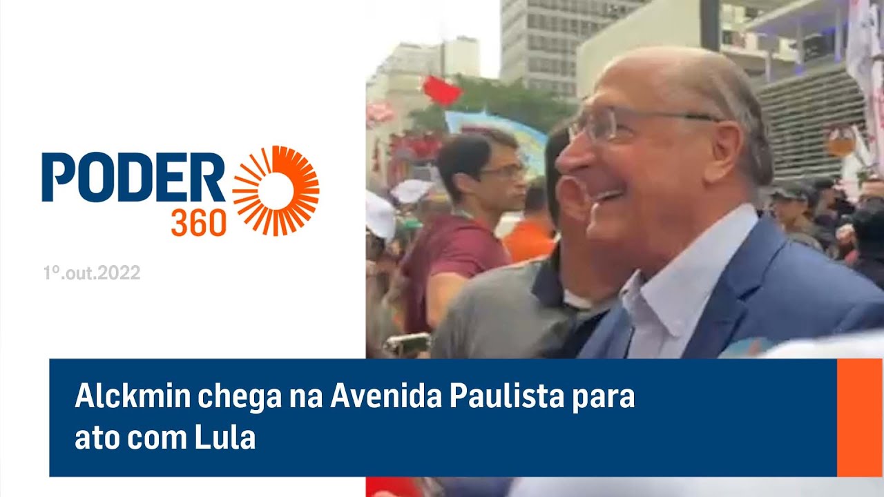 Alckmin chega na Avenida Paulista para ato com Lula