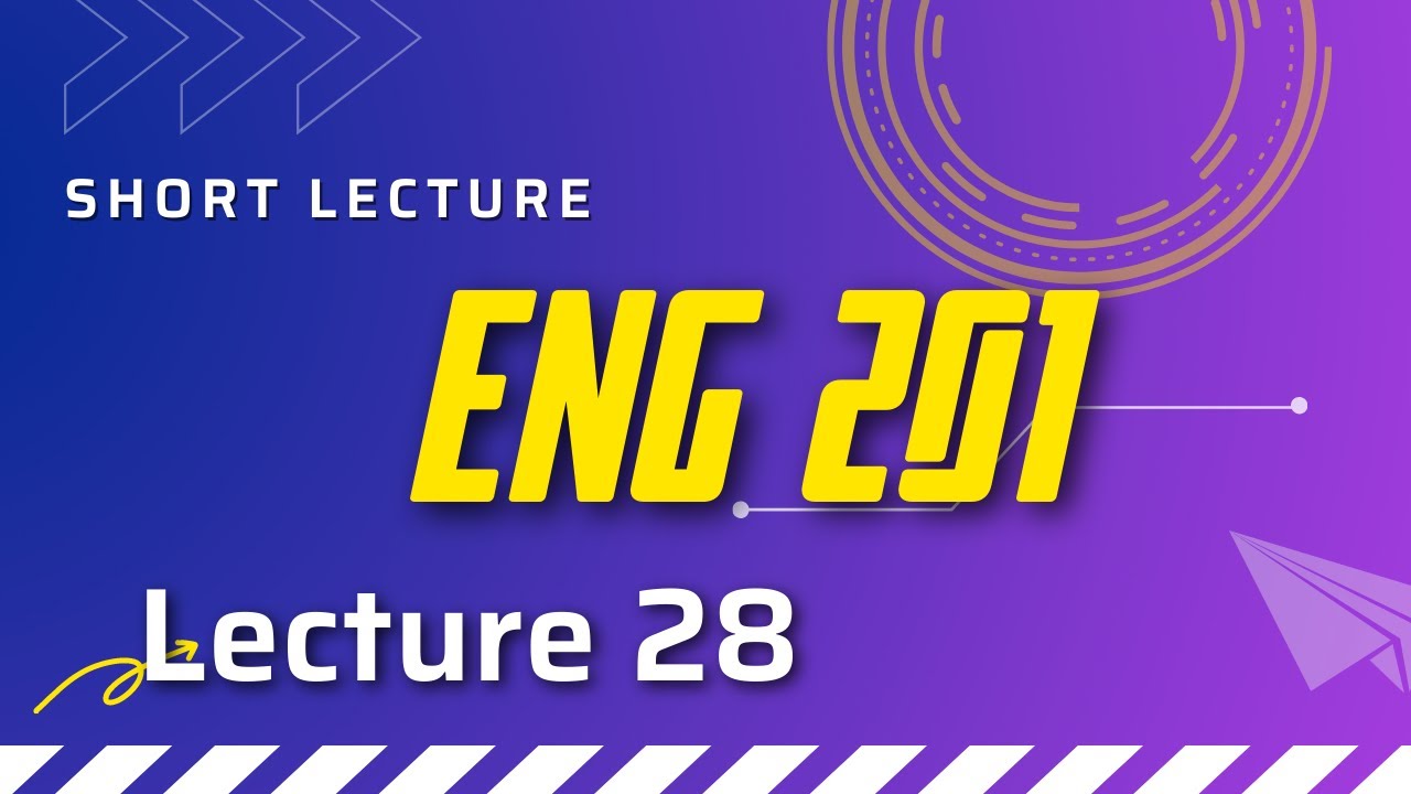 ENG201 lecture 28__MCQS & SHORT QUESTION_EASY LECTURE