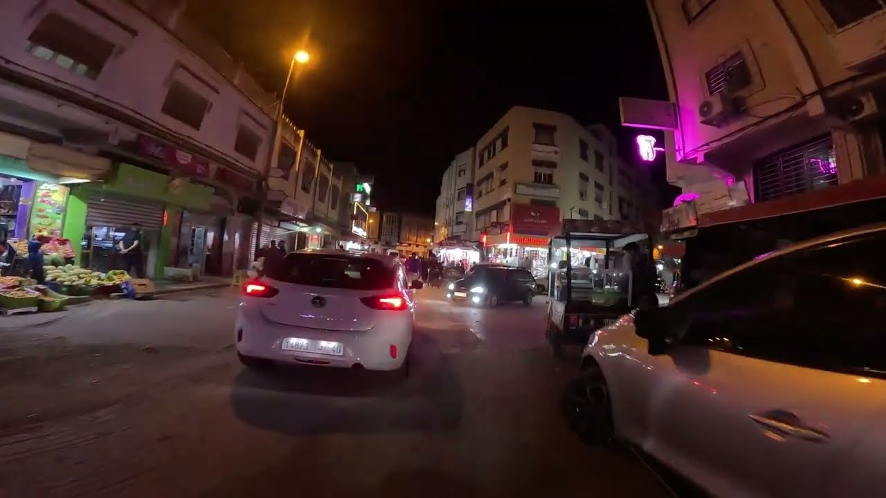 جولة ليلية بحي مسنانة طنجة Mesnana Tanger Morocco 🇲🇦