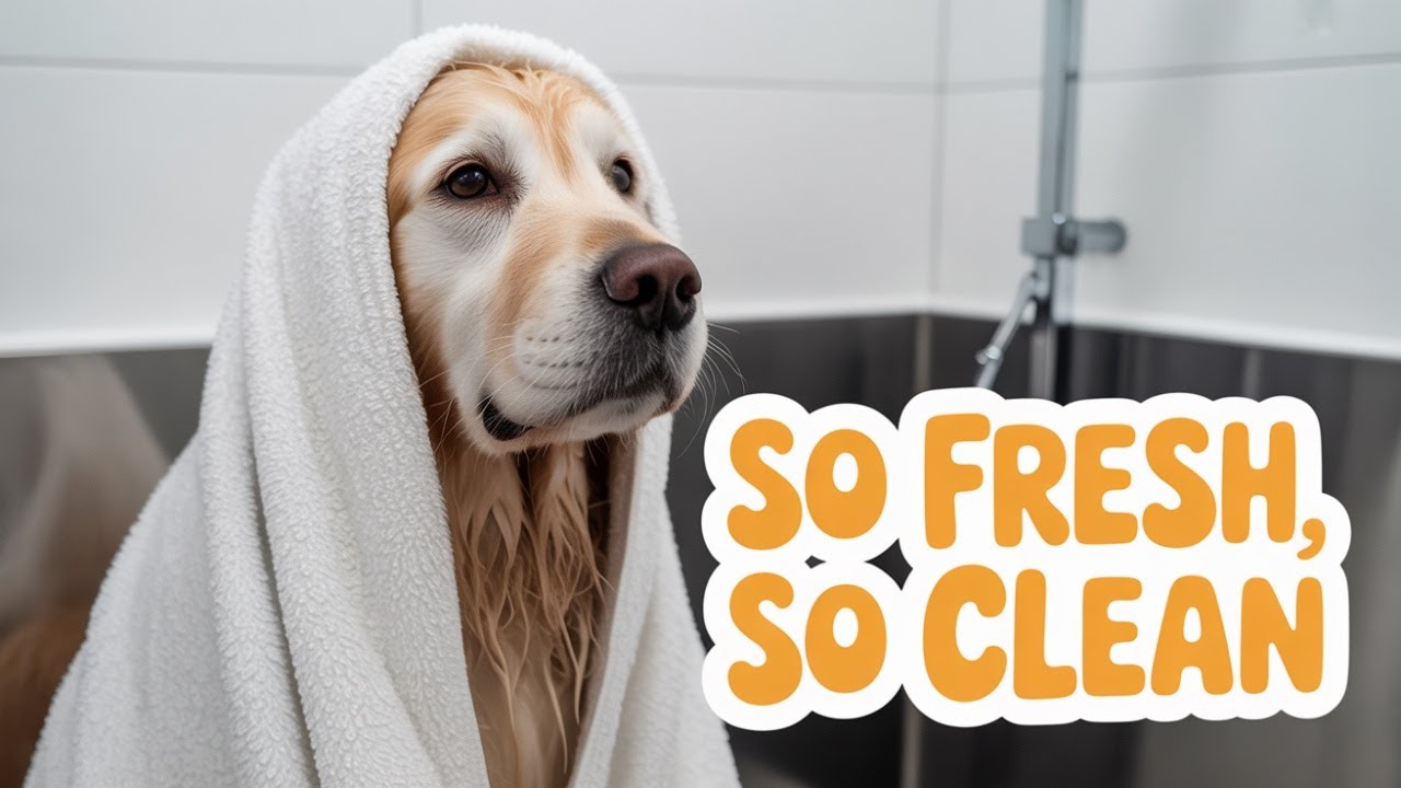 Watch What Happens When This Dog Gets a Bath! #dogsyoutube #dogsoftiktok #puppy #dogwash #petfails