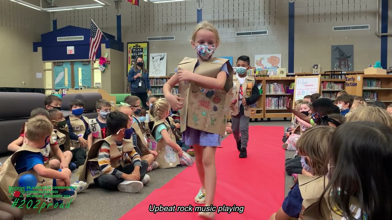 Kindergartners walk runway in an ABC Fashion Show