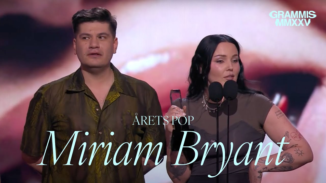 Vinnare Årets Pop: Miriam Bryant (Grammis 2025)