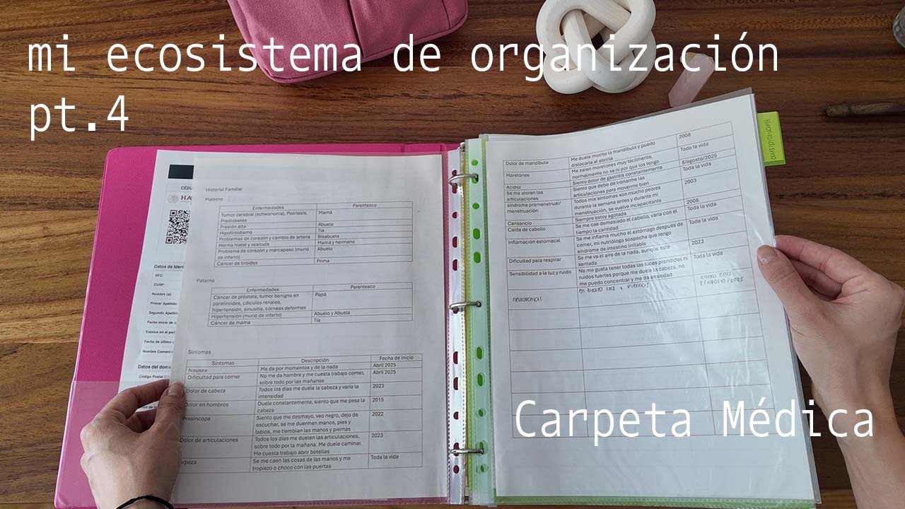 MI #ECOSISTEMA DE ORGANIZACIÓN PT.4 CARPETA MÉDICA | JULIETA JAREDA