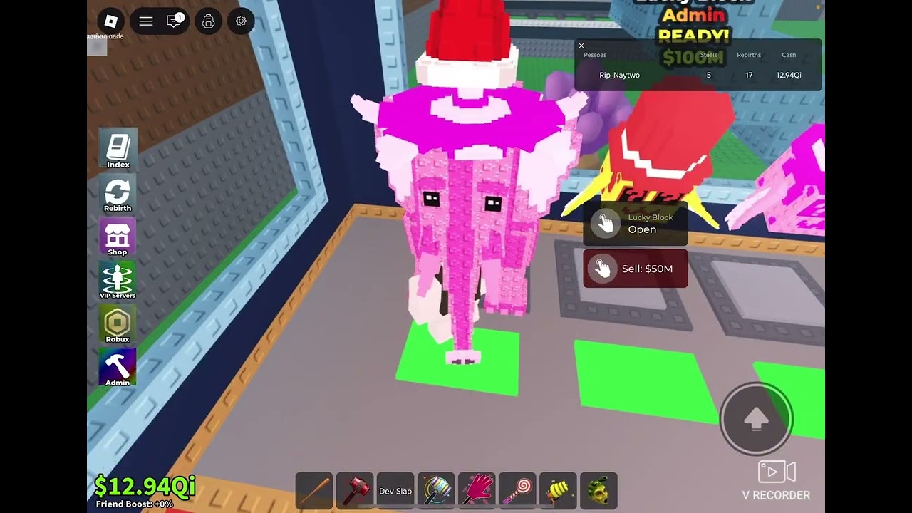 Roube um brainot (falso) abrindo Lucky blocks!