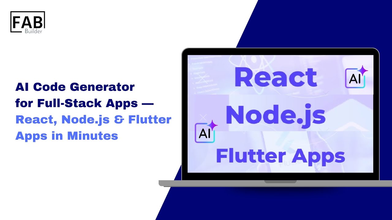 AI Code Generator for Full-Stack Apps &mdash; React, Node.js & Flutter Apps in Minutes