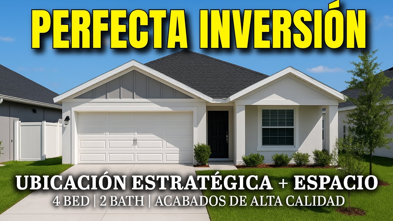 La Mejor Inversion en Florida , Casa moderna en Davenport Cerca de Orlando, FL | Lista para Mudarse