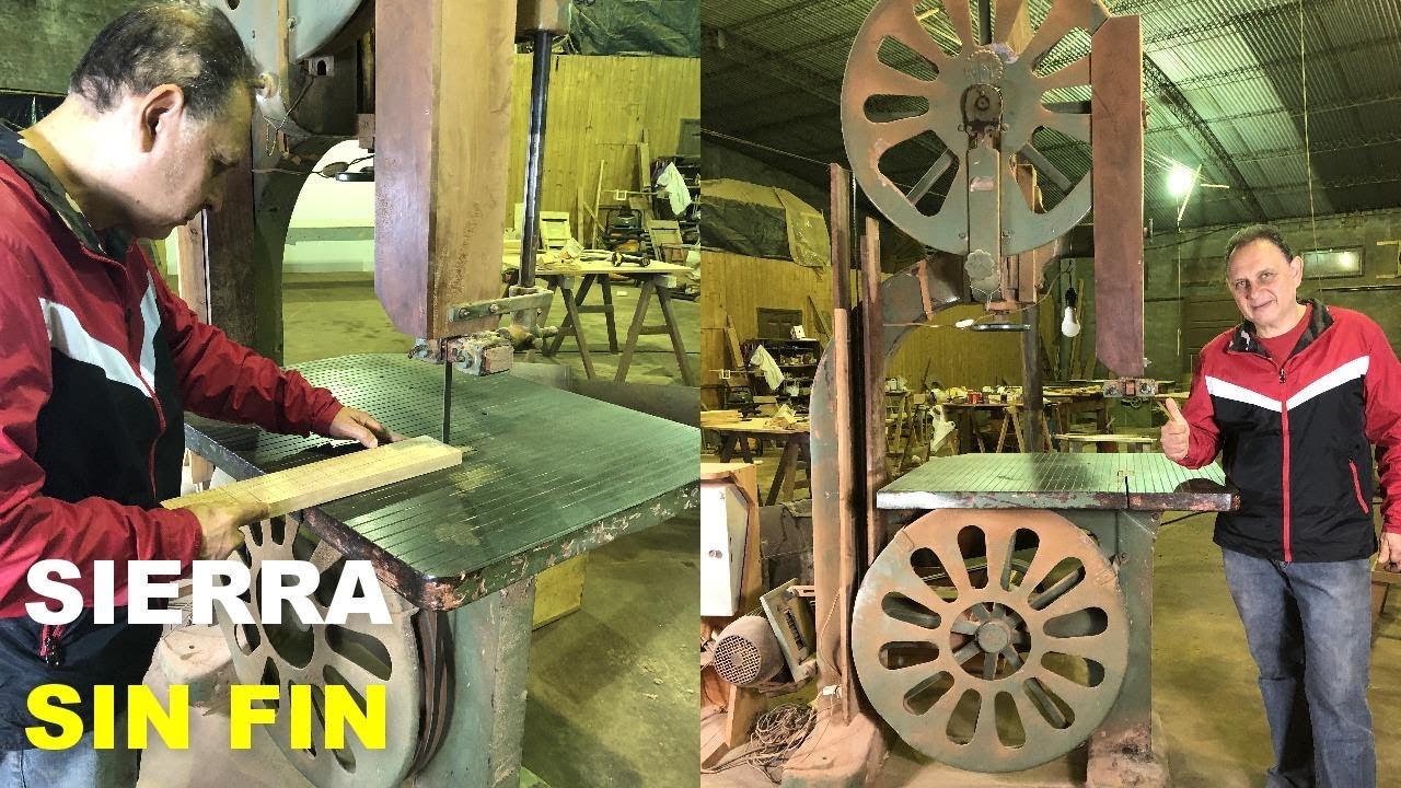 Máquinas De Una Carpintería SemiAutomática - SIERRA SIN FIN O DE CINTA